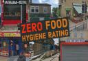 These 4 takeaways and 2 shops are rated ZERO for food hygiene