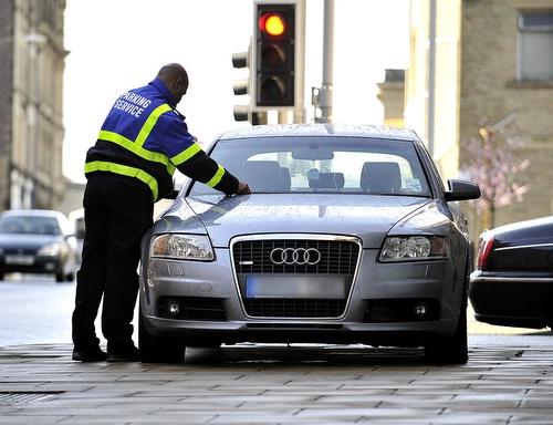 Bradford Council parking wardens at work in the city
