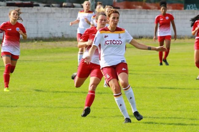 Veteran Charlotte Stuart played well, but could not prevent City from losing 1-0 to Sheffield. Picture: Dean Bradford.