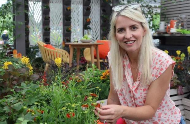 Bradford Telegraph and Argus: Katie Rushworth at Tong Garden Centre's wellbeing garden