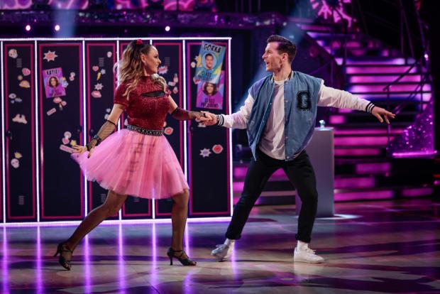 Bradford Telegraph and Argus: Katie McGlynn and Gorka Marquez during Strictly Come Dancing 2021. Credit: PA