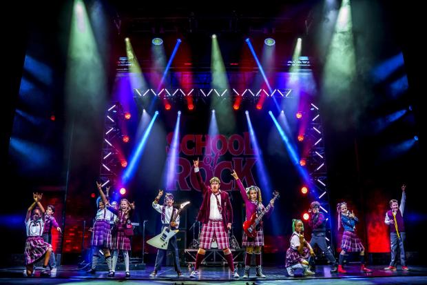 It was a hard-rocking performance of School of Rock The Musical on opening night at the Alhambra. Picture: Paul Coltas
