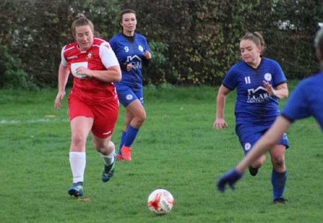 Action from the Leeds City v Thackley Reserves, red shirts, game. Picture: Marjory Jager