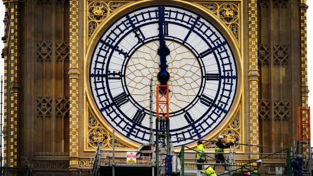 Bradford Telegraph and Argus: Big Ben is set to chime on New Year's Eve as repair works are finally completed (PA)