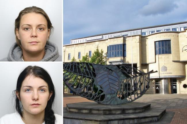 Savannah Brockhill, top, and Frankie Smith were sentenced at Bradford Crown Court
