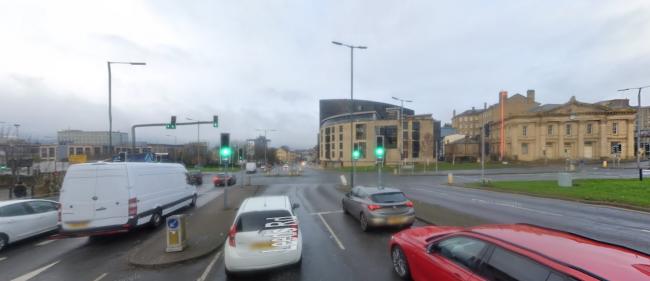 Leeds Road (A6181), heading towards Bradford city centre, where it meets Shipley-Airedale Road (A650). Pic: Google Street View