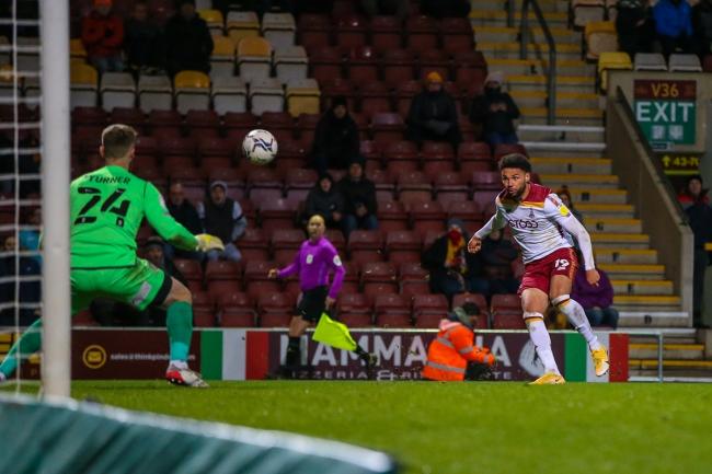 Would Derek Adams rather have Lee Angol or Theo Robinson running through on goal in the last minute of a cup final? Pictures: Thomas Gadd.