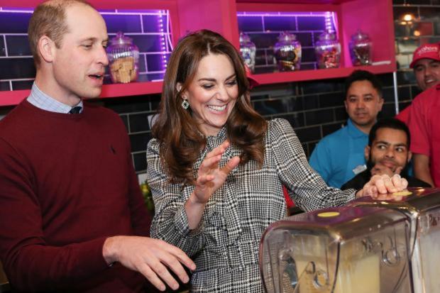 Bradford Telegraph and Argus: The Duke and Duchess of Cambridge have fun making milkshakes at the MyLahore flagship restaurant
