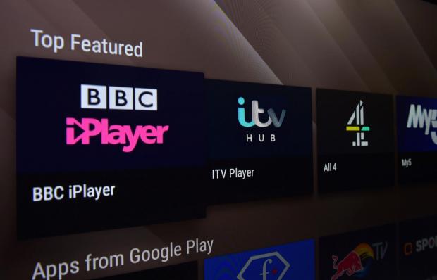 Bradford Telegraph and Argus: BBC iPlayer, ITV Hub, All 4, My 5 streaming apps on Smart TV. Credit: PA