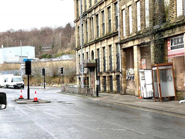 Bradford Telegraph and Argus: The scene in Canal Road ahead of filming for Netflix show The Crown. Picture: Mark Davis