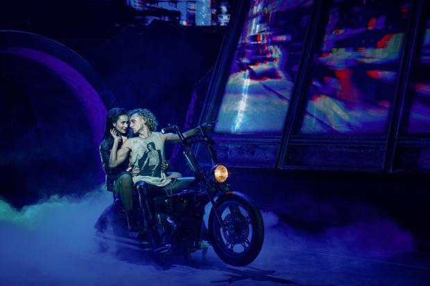 Bradford Telegraph and Argus: Martha Kirby and Glenn Adamson in Bat Out of Hell. Pic: Bradford Theatres 