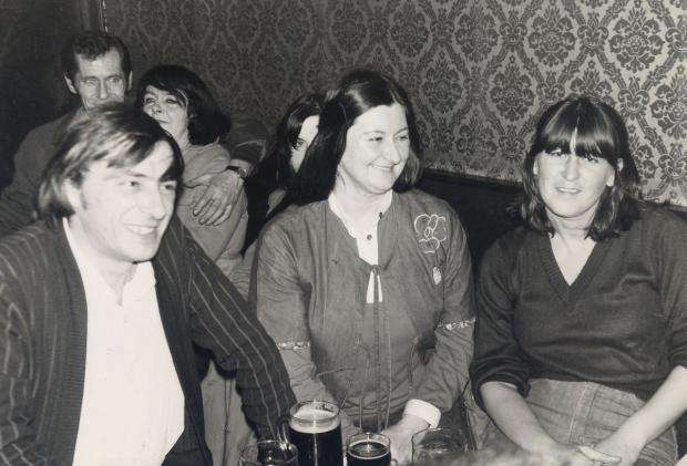 Bradford Telegraph and Argus: Mike, Lorna and Lal Waterson at the Topic’s 21st anniversary, The Star, 1977. Pic: Brian Lawton