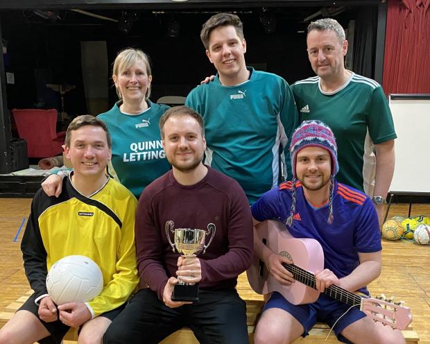 Bradford Telegraph and Argus: Jumpers for Goalposts. Bingley Little Theatre 