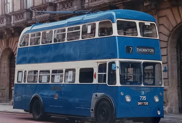 Bradford Telegraph and Argus: A Bradford trolleybus pictured in 1992 - 20 years after the demise of the service