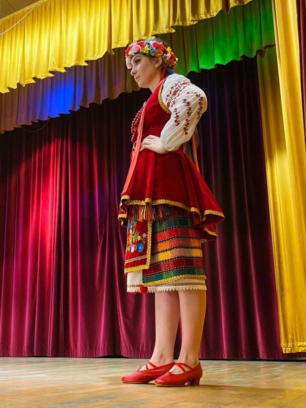 Bradford Telegraph and Argus: Lydia in Ukrainian national dress