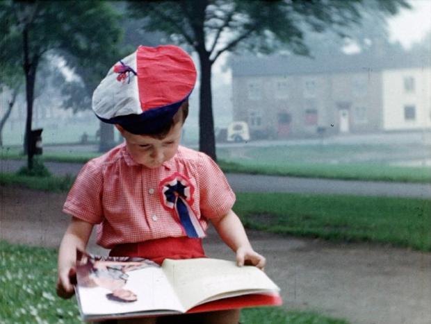 Bradford Telegraph and Argus: Young Royal fan in Stockton, 1953