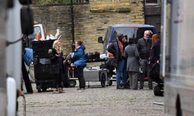 Bradford Telegraph and Argus: Filming for the Downton Abbey movie took place in Cater Street, Little Germany, in 2018