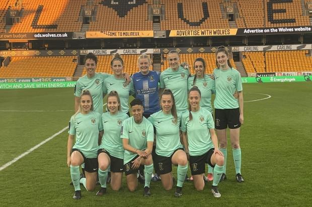 The Brighouse Women are back to host Wolves today, after playing them at Molineux earlier this month. Picture: @btafcwomen.