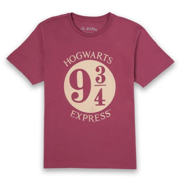 Bradford Telegraph and Argus: Harry Potter Platform Burgundy T-Shirt (IWOOT)