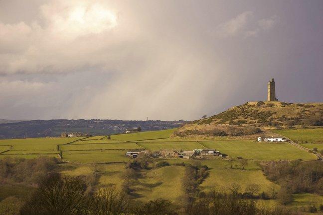 Castle Hill, Huddersfield, taken by Paul Zdanowicz, of Howgill Green,
Bradford.