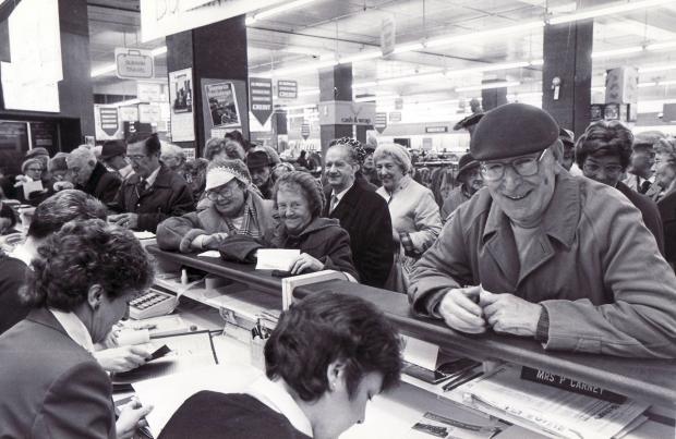 Bradford Telegraph and Argus: The rush to book summer holidays is on, as queues form at the Sunwin House travel desk in November 1985