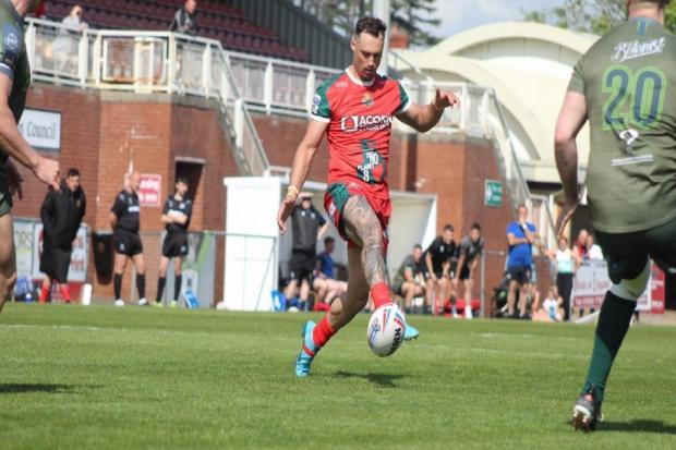 Dane Chisholm enjoyed a winning debut for Keighley Cougars as tehy stormed to a 46-4 win at West Wales Raiders in Betfred League One. Picture: Jordan Weatherall
