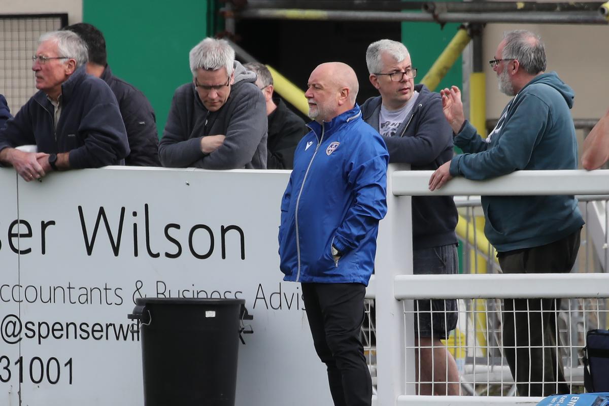 Steve Kittrick says it was heart-breaking that his Guiseley side were relegated after their 2-1 loss at Alfreton Town. Picture: Alex Daniel
