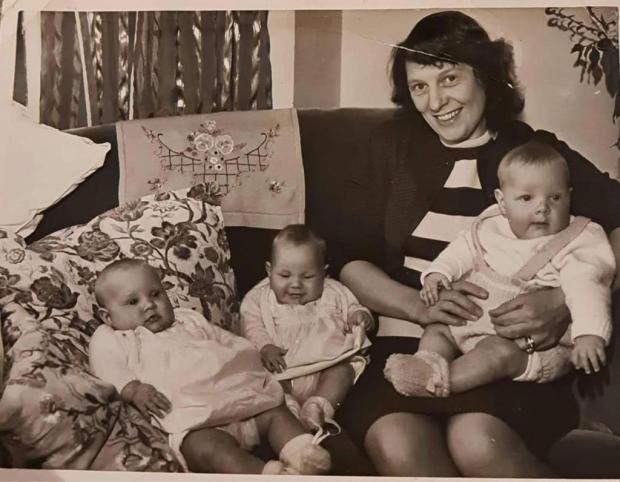 Bradford Telegraph and Argus: Audrey and the triplets