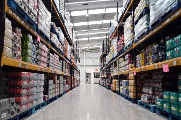 Bradford Telegraph and Argus: The warehouse is stocked from floor to ceiling with branded goods