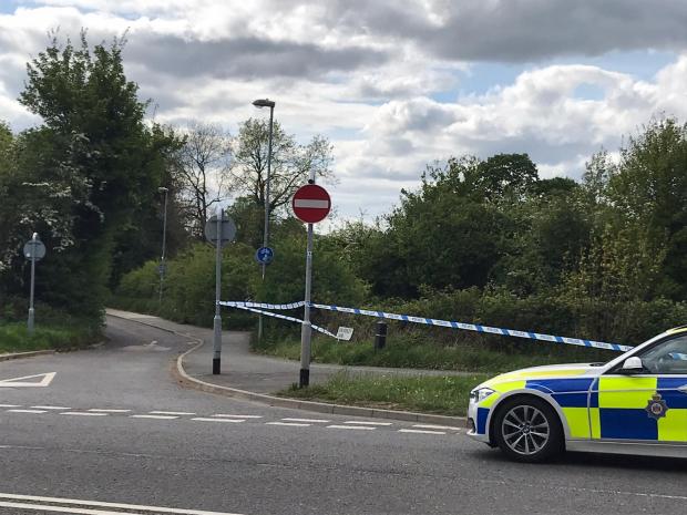 Bradford Telegraph and Argus: A cordon in place at the scene 