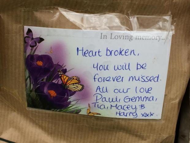 Bradford Telegraph and Argus: Another touching message left at the scene 
