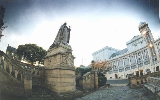 Bradford Telegraph and Argus: Queen Victoria's statue overlooks Bradford 