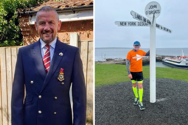 Bradford Telegraph and Argus: Undated handout photo of Eddie Towler who has embarked on an 870-mile run in just 17 days for charity. Photo via PA.