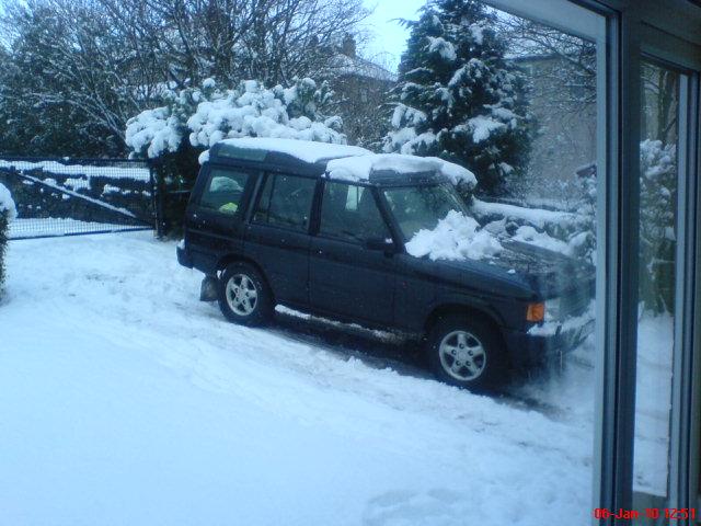 Aicture of his car under snow, taken by Trevor Williams-Berry, of Bredon Avenue, Wrose.
