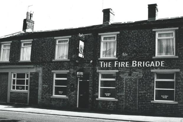 The Fire Brigade pub, pictured in the mid-1980s. The photo shows its origins as a shop and houses