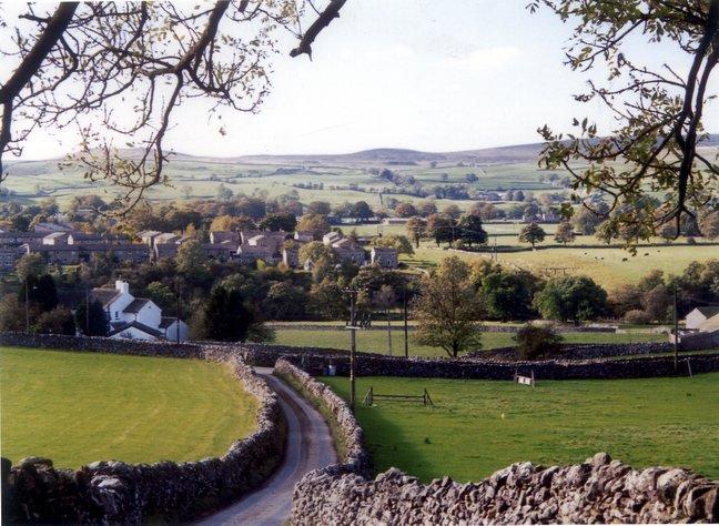 A view of Grassington, taken by Leonard Chapman, of Westway, Eldwick, Bingley.