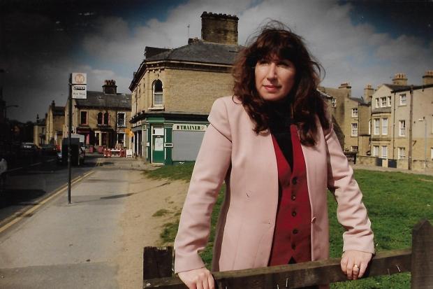 Kay Mellor on Lumb Lane in 1995. Her gritty ITV drama Band of Gold was filmed in and around Manningham