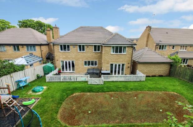 Bradford Telegraph and Argus: The property's large back garden 