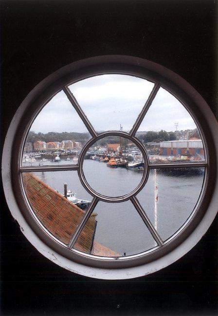 A view from Captain Cook's Window at Whitby, taken by Mrs C S Philips, of Harbour Road Wibsey.