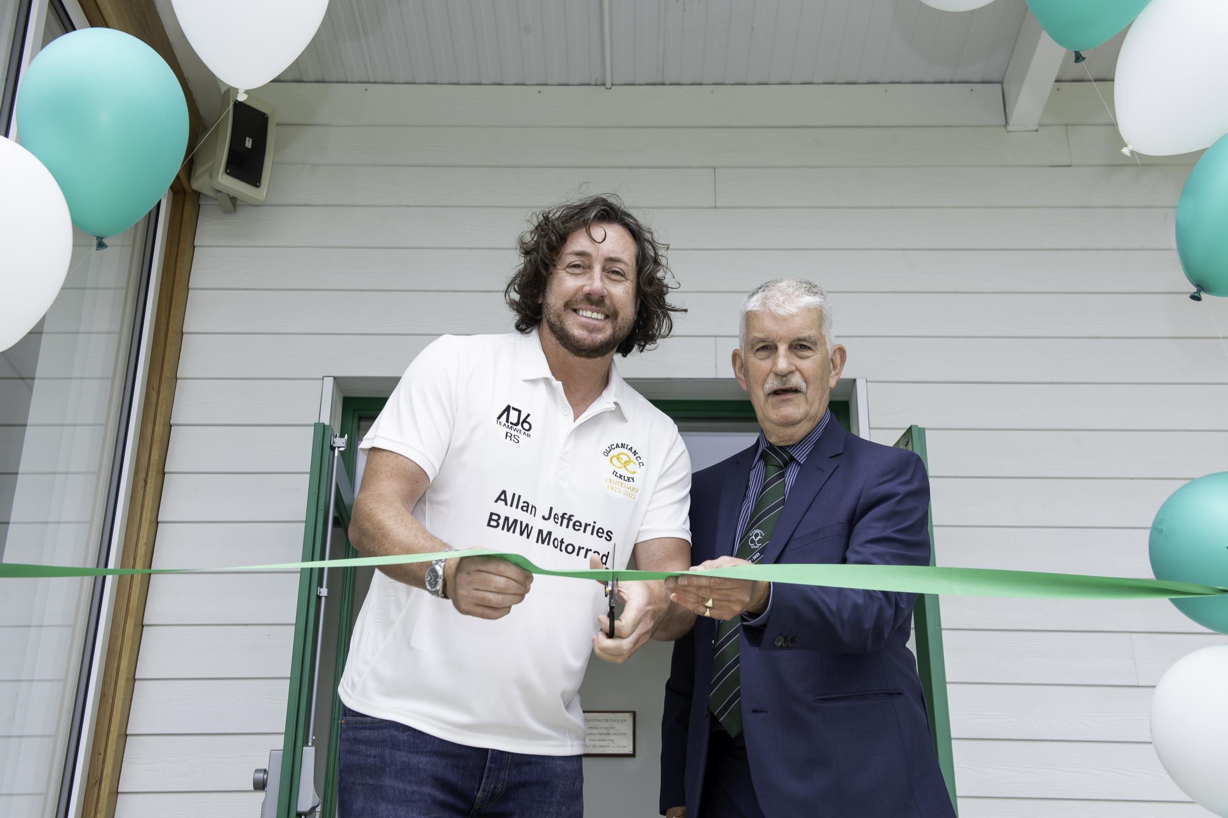 Crowds turn out to see Olicanian Cricket Club officially opened by Ryan Sidebottom