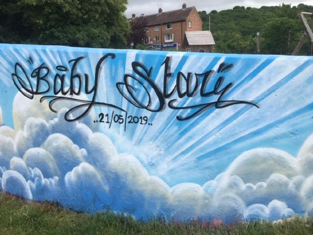 Bradford Telegraph and Argus: The mural was unveiled on what would have been Star's third birthday
