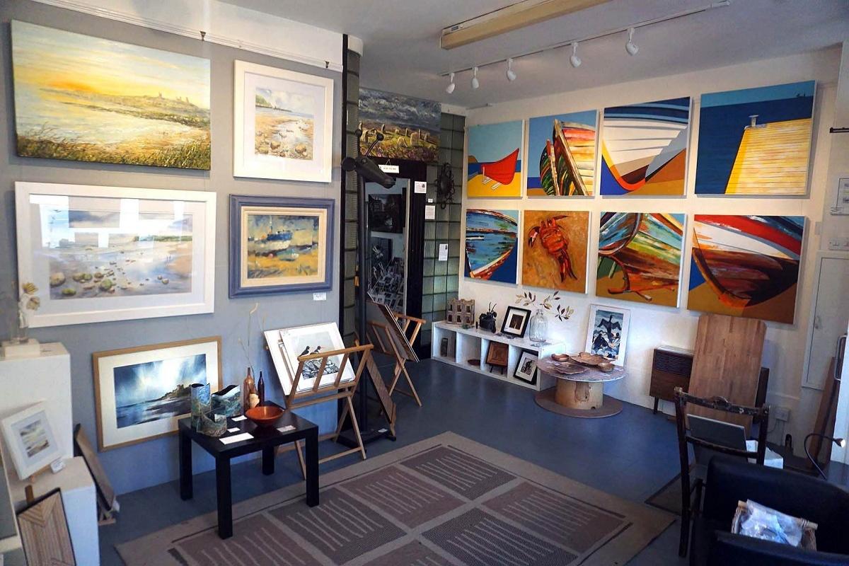 The 'Down by the Sea' exhibition is in The Bingley Gallery