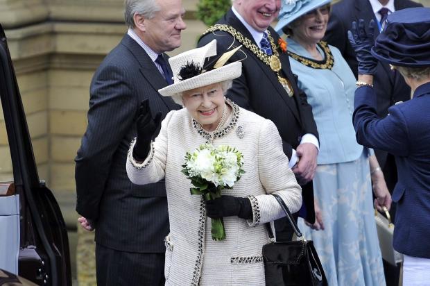 Bradford Telegraph and Argus: The Queen in Saltaire in 2012