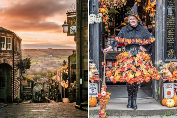 Bradford Telegraph and Argus: Left photo shows Haworth’s iconic highstreet (Christxan Jaemes Photography) and the right photo shows the annual Haworth Steampunk Weekend.