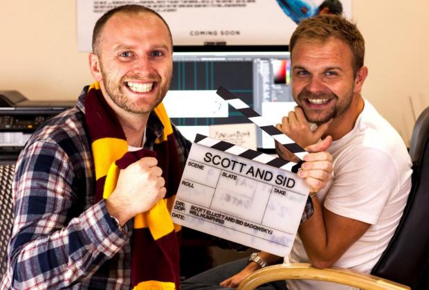 Bradford Telegraph and Argus: From left, filmmakers and friends Scott Elliott and Sid Sadowskyj, who also made award-winning film Scott and Sid.