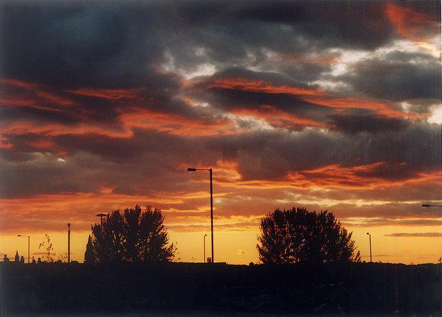 Sunset over Bradford, taken by Patrick Murphy, of Mayo Avenue, Bradford