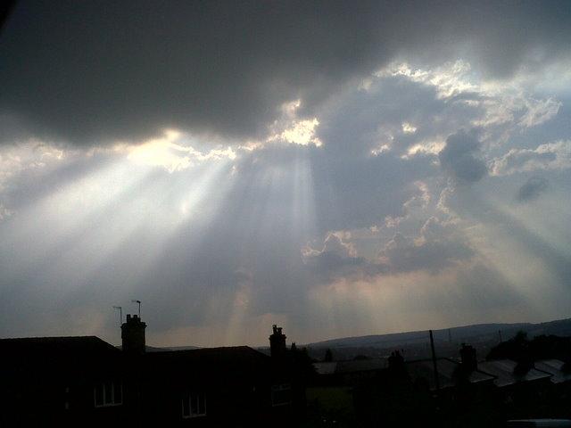 The sky over Shipley, taken by Mike Stammers of Woodside, Shipley