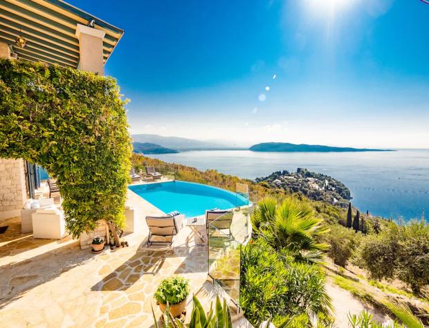 Bradford Telegraph and Argus: Exquisite Family Villa With Spectacular Ocean Views and Heated Infinity Pool - Corfu, Greece.  1 credit