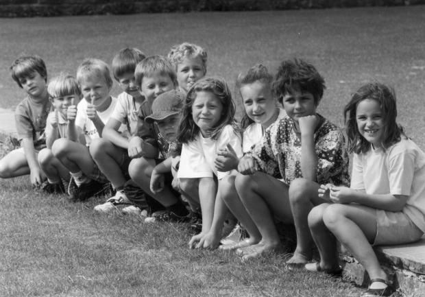 Bradford Telegraph and Argus: Taking a break at an activity day at Aireville School in 1995