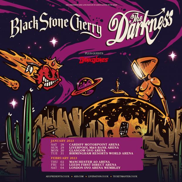 Bradford Telegraph and Argus: The Darkness and Black Stone Cherry announce tour: How to get tickets (Live Nation)